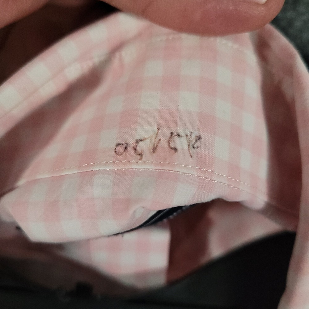 Vineyard Vines Performance Murray‎ Shirt Mens Large Pink Gingham Nylon Classic - Picture 4 of 9